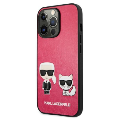 Dėklas Karl Lagerfeld KLHCP13LPCUSKCP iPhone 13 Pro / 13 6,1" fuksja/fushia hardcase Ikonik Karl & Choupette 1 Dėklas Karl Lagerfeld KLHCP13LPCUSKCP iPhone 13 Pro / 13 6,1" fuksja/fushia hardcase Ikonik Karl & Choupette 1