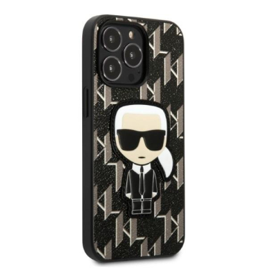 Dėklas Karl Lagerfeld Monogram Ikonik Patch KLHCP13LPMNIKBK iPhone 13 Pro / 13 Juodas 3 Dėklas Karl Lagerfeld Monogram Ikonik Patch KLHCP13LPMNIKBK iPhone 13 Pro / 13 Juodas 3