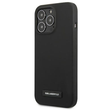 Dėklas Karl Lagerfeld Silicone Plaque KLHCP13LSLMP1K iPhone 13 Pro Juodas 1 Dėklas Karl Lagerfeld Silicone Plaque KLHCP13LSLMP1K iPhone 13 Pro Juodas 1