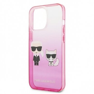 Originalus dėklas Karl Lagerfeld KLHCP13LTGKCP iPhone 13 Pro rožinis 13 Originalus dėklas Karl Lagerfeld KLHCP13LTGKCP iPhone 13 Pro rožinis 13