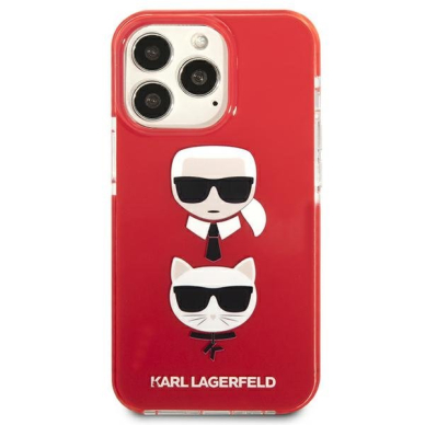 Dėklas Karl Lagerfeld Choupette KLHCP13LTPE2TR iPhone 13 Pro Raudonas 2