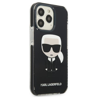 Dėklas Karl Lagerfeld Iconik Karl KLHCP13LTPEIKK iPhone 13 Pro Juodas 3 Dėklas Karl Lagerfeld Iconik Karl KLHCP13LTPEIKK iPhone 13 Pro Juodas 3