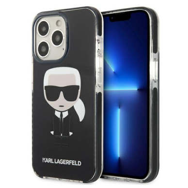 Dėklas Karl Lagerfeld Iconik Karl KLHCP13LTPEIKK iPhone 13 Pro Juodas Dėklas Karl Lagerfeld Iconik Karl KLHCP13LTPEIKK iPhone 13 Pro Juodas