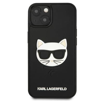 Dėklas Karl Lagerfeld KLHCP13SCH3DBK 13 mini 5,4" Juodas 3D Rubber Choupette 2 Dėklas Karl Lagerfeld KLHCP13SCH3DBK 13 mini 5,4" Juodas 3D Rubber Choupette 2