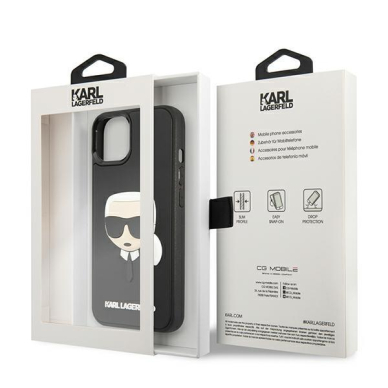 Dėklas Karl Lagerfeld KLHCP13SKH3DBK iPhone 13 mini Juodas 7