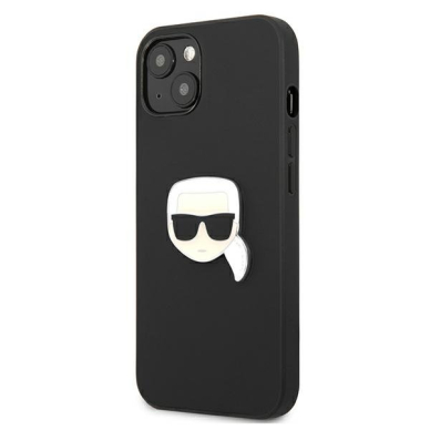 Originalus Karl Lagerfeld dėklas KLHCP13SPKMK iPhone 13 mini 5,4" Juodas Leather Ikonik Karl`s Head Metal 1 Originalus Karl Lagerfeld dėklas KLHCP13SPKMK iPhone 13 mini 5,4" Juodas Leather Ikonik Karl`s Head Metal 1