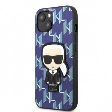 Dėklas Karl Lagerfeld Monogram Ikonik Patch KLHCP13SPMNIKBL iPhone 13 mini Mėlynas 1 Dėklas Karl Lagerfeld Monogram Ikonik Patch KLHCP13SPMNIKBL iPhone 13 mini Mėlynas 1