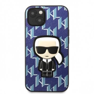 Dėklas Karl Lagerfeld Monogram Ikonik Patch KLHCP13SPMNIKBL iPhone 13 mini Mėlynas 2 Dėklas Karl Lagerfeld Monogram Ikonik Patch KLHCP13SPMNIKBL iPhone 13 mini Mėlynas 2