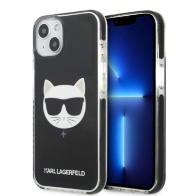 Dėklas Karl Lagerfeld Choupette Head KLHCP13STPECK iPhone 13 mini Juodas Dėklas Karl Lagerfeld Choupette Head KLHCP13STPECK iPhone 13 mini Juodas