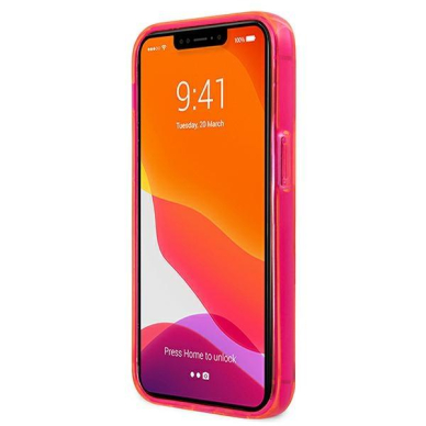 Originalus Karl Lagerfeld dėklas KLHCP13XCHTRP iPhone 13 Pro Max 6,7" Rožinis Glitter Choupette Fluo 4