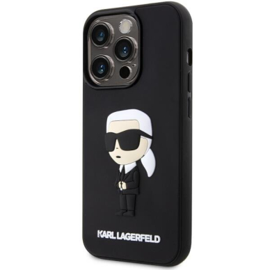 Dėklas Karl Lagerfeld Rubber Ikonik 3D KLHCP14L3DRKINK iPhone 14 Pro Juodas 1 Dėklas Karl Lagerfeld Rubber Ikonik 3D KLHCP14L3DRKINK iPhone 14 Pro Juodas 1
