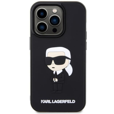 Dėklas Karl Lagerfeld Rubber Ikonik 3D KLHCP14L3DRKINK iPhone 14 Pro Juodas 2 Dėklas Karl Lagerfeld Rubber Ikonik 3D KLHCP14L3DRKINK iPhone 14 Pro Juodas 2