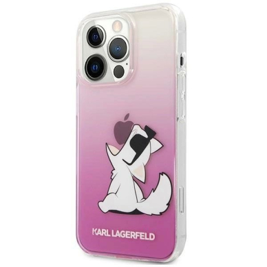 Karl Lagerfeld KLHCP14LCFNRCPI iPhone 14 Pro 6.1 &quot;hardcase Rožinis / Rožinis Choupette Fun 1