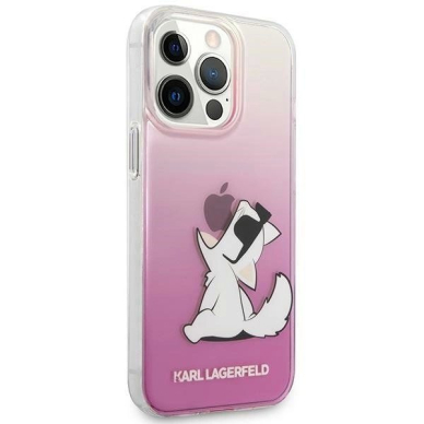 Karl Lagerfeld KLHCP14LCFNRCPI iPhone 14 Pro 6.1 &quot;hardcase Rožinis / Rožinis Choupette Fun 3