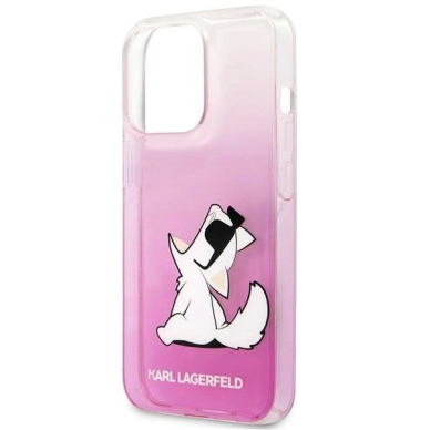 Karl Lagerfeld KLHCP14LCFNRCPI iPhone 14 Pro 6.1 &quot;hardcase Rožinis / Rožinis Choupette Fun 5