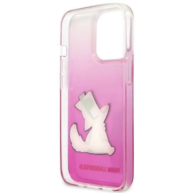 Karl Lagerfeld KLHCP14LCFNRCPI iPhone 14 Pro 6.1 &quot;hardcase Rožinis / Rožinis Choupette Fun 6