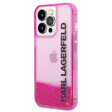 Dėklas Karl Lagerfeld Liquid Glitter Elong KLHCP14LLCKVF iPhone 14 Pro Rožinis 1 Dėklas Karl Lagerfeld Liquid Glitter Elong KLHCP14LLCKVF iPhone 14 Pro Rožinis 1