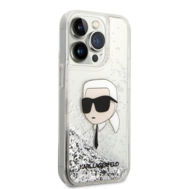 Dėklas Karl Lagerfeld Glitter Karl Head KLHCP14LLNKHCH iPhone 14 Pro Sidabrinis 3 Dėklas Karl Lagerfeld Glitter Karl Head KLHCP14LLNKHCH iPhone 14 Pro Sidabrinis 3