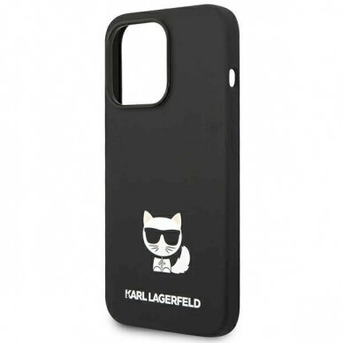 Karl Lagerfeld KLHCP14LSLCTBK iPhone 14 Pro 6.1 "hardcase Juodas Silicone Choupette Body 5 Karl Lagerfeld KLHCP14LSLCTBK iPhone 14 Pro 6.1 "hardcase Juodas Silicone Choupette Body 5