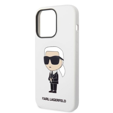 Dėklas Karl Lagerfeld Silicone Ikonik KLHCP14LSNIKBCH iPhone 14 Pro Baltas 5 Dėklas Karl Lagerfeld Silicone Ikonik KLHCP14LSNIKBCH iPhone 14 Pro Baltas 5