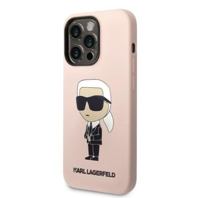 Dėklas Karl Lagerfeld Silicone Ikonik KLHCP14LSNIKBCP iPhone 14 Pro Rožinis 1 Dėklas Karl Lagerfeld Silicone Ikonik KLHCP14LSNIKBCP iPhone 14 Pro Rožinis 1