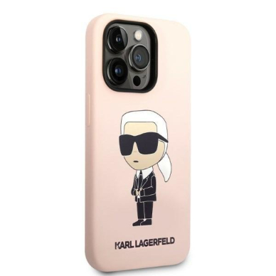 Dėklas Karl Lagerfeld Silicone Ikonik KLHCP14LSNIKBCP iPhone 14 Pro Rožinis 3 Dėklas Karl Lagerfeld Silicone Ikonik KLHCP14LSNIKBCP iPhone 14 Pro Rožinis 3
