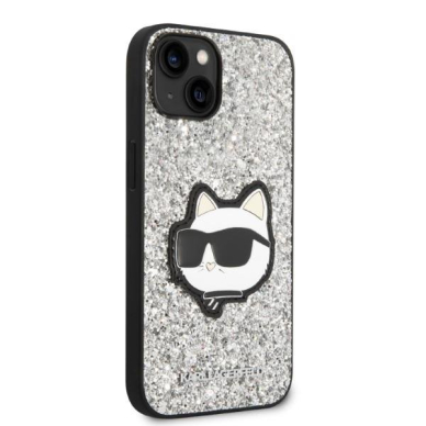Dėklas Karl Lagerfeld Glitter Choupette Patch KLHCP14MG2CPS iPhone 14 Plus Sidabrinis 3 Dėklas Karl Lagerfeld Glitter Choupette Patch KLHCP14MG2CPS iPhone 14 Plus Sidabrinis 3