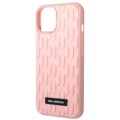 Dėklas Karl Lagerfeld 3D Monogram KLHCP14MRUPKLPP iPhone 14 Plus Rožinis 3