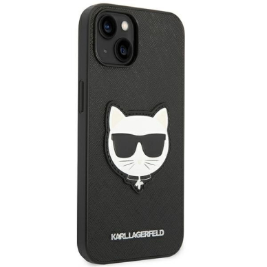 Dėklas Karl Lagerfeld Saffiano Choupette Head Patch KLHCP14MSAPCHK iPhone 14 Plus Juodas 2 Dėklas Karl Lagerfeld Saffiano Choupette Head Patch KLHCP14MSAPCHK iPhone 14 Plus Juodas 2