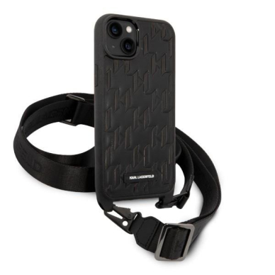 Dėklas Karl Lagerfeld Monogram Plaque Logo Strap KLHCP14MSTMK iPhone 14 Plus Juodas 2 Dėklas Karl Lagerfeld Monogram Plaque Logo Strap KLHCP14MSTMK iPhone 14 Plus Juodas 2