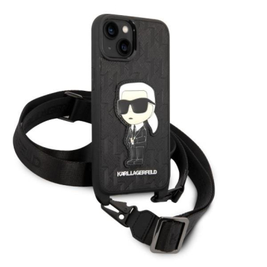 Dėklas Karl Lagerfeld Monogram Ikonik Patch KLHCP14SSTKMK iPhone 14 Juodas 2 Dėklas Karl Lagerfeld Monogram Ikonik Patch KLHCP14SSTKMK iPhone 14 Juodas 2