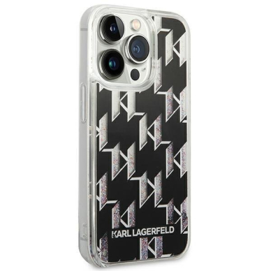 Dėklas Karl Lagerfeld Liquid Glitter Monogram KLHCP14XLMNMK iPhone 14 Pro Max Juodas 3 Dėklas Karl Lagerfeld Liquid Glitter Monogram KLHCP14XLMNMK iPhone 14 Pro Max Juodas 3