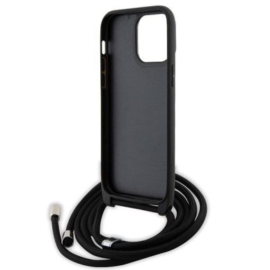 Originalus dėklas Karl Lagerfeld KLHCP14XSAKCPSK case skirta iPhone 14 Pro Max 6.7  hardcase - Juodas Crossbody Saffiano Metal Pin Karl& Choupette 5 Originalus dėklas Karl Lagerfeld KLHCP14XSAKCPSK case skirta iPhone 14 Pro Max 6.7  hardcase - Juodas Crossbody Saffiano Metal Pin Karl& Choupette 5