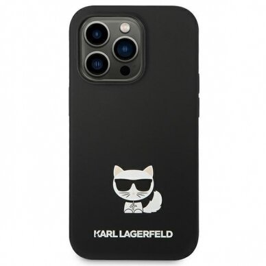 Dėklas Karl Lagerfeld Choupette Body KLHCP14XSLCTBK iPhone 14 Pro Max Juodas 2