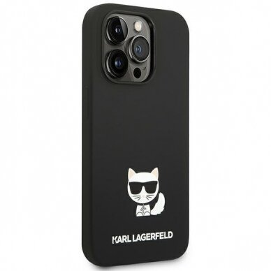 Dėklas Karl Lagerfeld Choupette Body KLHCP14XSLCTBK iPhone 14 Pro Max Juodas 3