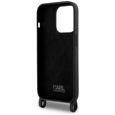 Originalus dėklas Karl Lagerfeld KLHCP15XSCBSCNK iPhone 15 Pro Max 6.7 hardcase Juodas Crossbody Silicone Choupette 5 Originalus dėklas Karl Lagerfeld KLHCP15XSCBSCNK iPhone 15 Pro Max 6.7 hardcase Juodas Crossbody Silicone Choupette 5
