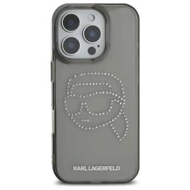 Karl Lagerfeld KLHCP16XHKHDCELK iPhone 16 Pro Max 6.9" Juodas/Juodas hardcase IML Rhinestones Karl Head 2 Karl Lagerfeld KLHCP16XHKHDCELK iPhone 16 Pro Max 6.9" Juodas/Juodas hardcase IML Rhinestones Karl Head 2