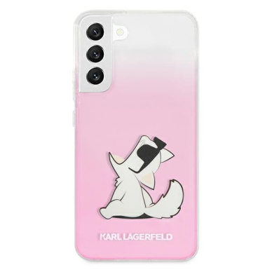 Dėklas Karl Lagerfeld KLHCS22MCFNRCPI Samsung Galaxy S22 Plus S906 Rožinis 2