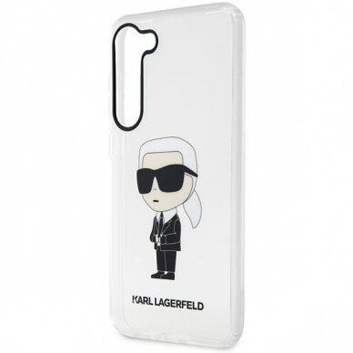 Dėklas Karl Lagerfeld Ikonik KLHCS23SHNIKTCT Samsung Galaxy S23 S911 Permatomas 5