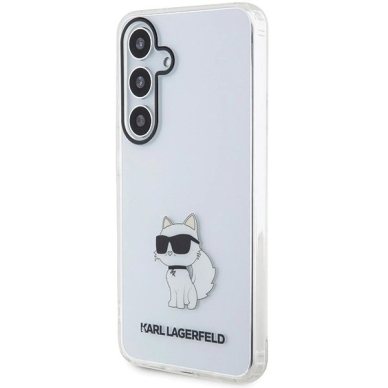 Originalus Karl Lagerfeld Dėklas KLHCS24MHNCHTCT S24+ S926 Permatomas hardcase IML Choupette 1 Originalus Karl Lagerfeld Dėklas KLHCS24MHNCHTCT S24+ S926 Permatomas hardcase IML Choupette 1