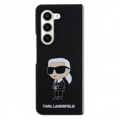 Originalus dėklas Karl Lagerfeld KLHCZFD5SNIKBCK Z Fold5 hardcase Juodas Silicone Ikonik 1 Originalus dėklas Karl Lagerfeld KLHCZFD5SNIKBCK Z Fold5 hardcase Juodas Silicone Ikonik 1