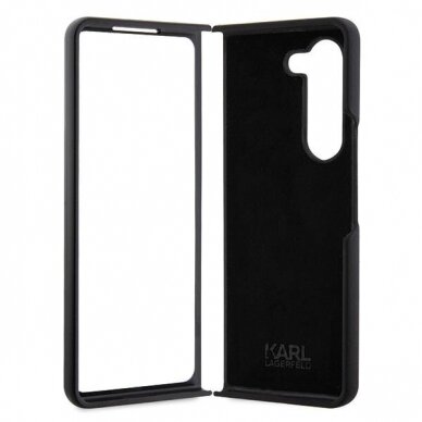 Originalus dėklas Karl Lagerfeld KLHCZFD5SNIKBCK Z Fold5 hardcase Juodas Silicone Ikonik 5 Originalus dėklas Karl Lagerfeld KLHCZFD5SNIKBCK Z Fold5 hardcase Juodas Silicone Ikonik 5