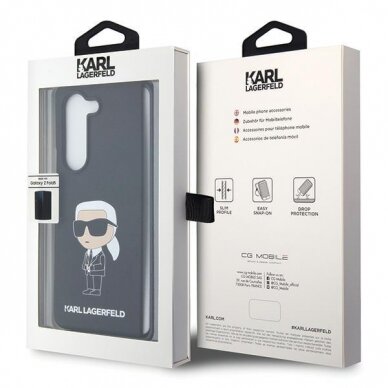 Originalus dėklas Karl Lagerfeld KLHCZFD5SNIKBCK Z Fold5 hardcase Juodas Silicone Ikonik 6 Originalus dėklas Karl Lagerfeld KLHCZFD5SNIKBCK Z Fold5 hardcase Juodas Silicone Ikonik 6
