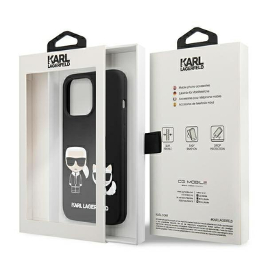 Dėklas Karl Lagerfeld KLHMP13LSSKCK iPhone 13 Pro / 13 Magsafe Juodas 7