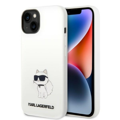 Dėklas Karl Lagerfeld Silicone Choupette MagSafe KLHMP14MSNCHBCH iPhone 14 Plus Baltas Dėklas Karl Lagerfeld Silicone Choupette MagSafe KLHMP14MSNCHBCH iPhone 14 Plus Baltas