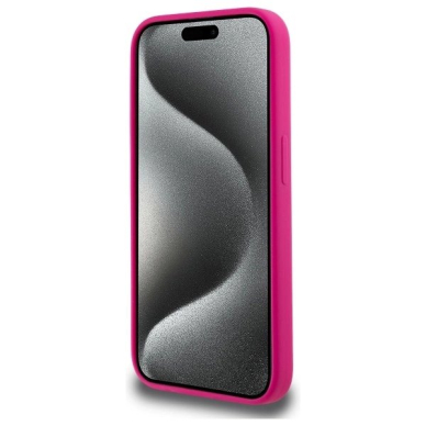 Karl Lagerfeld KLHMP15LSKHPPPLF iPhone 15 Pro 6.1&quot; fuchsia/fuschia hardcase Silikoninis Karl Head Print MagSafe 4