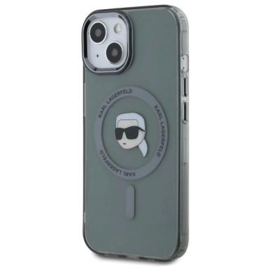 Dėklas Karl Lagerfeld KLHMP15SHLSKIK iPhone 15 6.1 Juodas/Juodas hard IML Metal Karl Head MagSafe 1 Dėklas Karl Lagerfeld KLHMP15SHLSKIK iPhone 15 6.1 Juodas/Juodas hard IML Metal Karl Head MagSafe 1