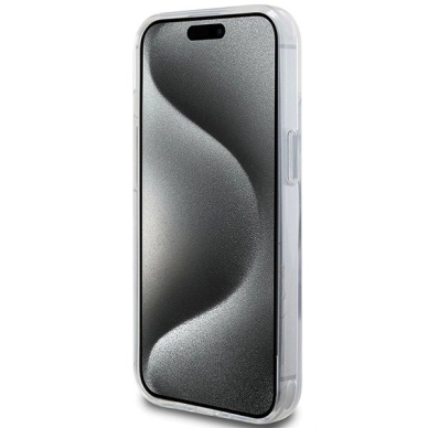 Karl Lagerfeld KLHMP15SHMRSKCH iPhone 15 / 14 / 13 6.1&quot; Baltas/Baltas hardcase Ring Stand Karl&Choupette MagSafe 4