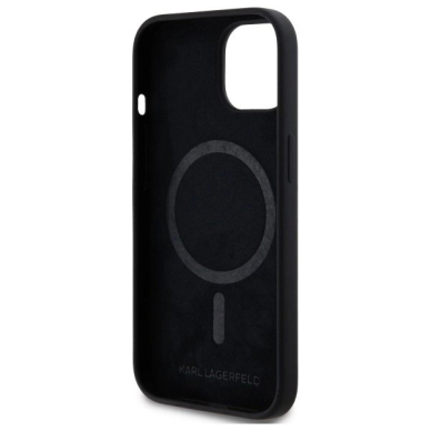 Karl Lagerfeld KLHMP15SSKHPPLK iPhone 15 6.1" Juodas/Juodas hardcase Silikoninis Karl Head Print MagSafe 6 Karl Lagerfeld KLHMP15SSKHPPLK iPhone 15 6.1" Juodas/Juodas hardcase Silikoninis Karl Head Print MagSafe 6