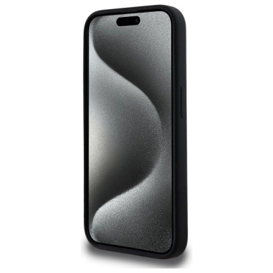 Karl Lagerfeld KLHMP15XSKHPPLK iPhone 15 Pro Max 6.7&quot; Juodas/Juodas hardcase Silikoninis Karl Head Print MagSafe 4